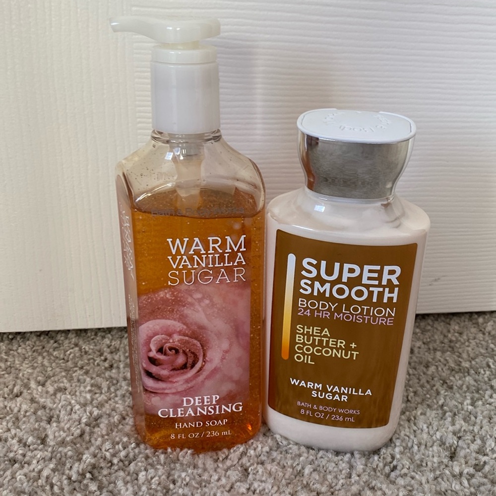 Warm Vanilla Sugar Deep Cleansing Hand Soap and Body Lotion Bundle